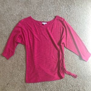 Hot pink shirt